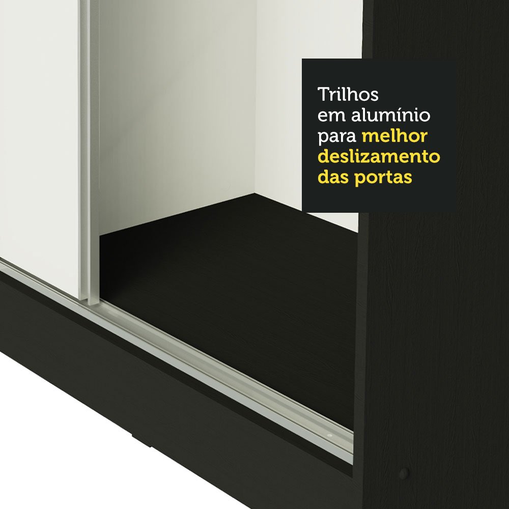 Guarda Roupa Casal 100% Mdf Madesa Royale 3 Portas de Correr - 10