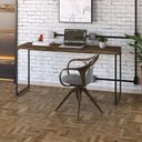 Ver imagem 2 de Mesa de Escritório Escrivaninha 150cm Dynamica Industrial C08 Carvalho Dark - Mpozenato