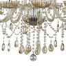 Lustre Anjou Cromado e Champagne (d)68cm (a)68cm 8xe14 320w - Jf018a - 2