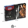 Jogo de Talheres Tramontina Zurique para Churrasco em Aço Inox Acabamento Alto Brilho 12 Peças - 3