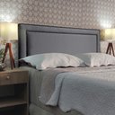 Ver imagem 1 de Cabeceira Casal 140 Cama Box Diamond 2 Sevilha Cinza Linho Painel Rbl