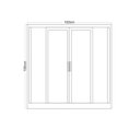 Ver imagem 5 de Janela de Aço Veneziana de Correr 100x100cm 4 Folhas com Grade Minas Sul Mgm