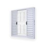 Janela de Aço Veneziana de Correr 100x100cm 4 Folhas com Grade Minas Sul MGM - 2