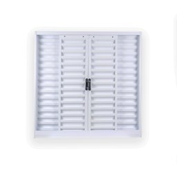 Janela de Aço Veneziana de Correr 100x120cm 4 Folhas com Grade Minas Sul MGM - 1