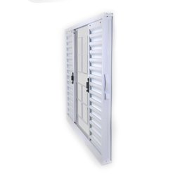 Janela de Aço Veneziana de Correr 100x120cm 4 Folhas com Grade Minas Sul MGM - 3