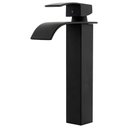 Ver imagem 1 de Torneira Cascata Alta com Misturador Monocomando Preta de Bancada Belcca Tca01p-bl