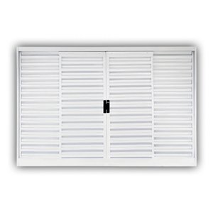Janela de Aço Veneziana de Correr 100x100cm 4 Folhas Minas Sul Mgm