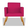 Kit 2 Poltrona Decorativa Beatriz Pés Palito para Quarto Corano Pink - Am Decor - 3