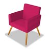 Kit 2 Poltrona Decorativa Beatriz Pés Palito para Quarto Corano Pink - Am Decor - 2