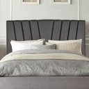 Ver imagem 1 de Cabeceira Estofada Bélgica 160cm Queen Size Para Cama Box Quarto Corino Cinza - Gat Magazine