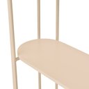 Ver imagem 6 de Estante Alta Areia Metal Minimalista com Prateleiras para Decoração e Organização Orla Bege