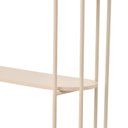 Ver imagem 7 de Estante Alta Areia Metal Minimalista com Prateleiras para Decoração e Organização Orla Bege