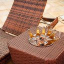 Ver imagem 6 de Kit 4 Cadeiras e Mesa Adaptada 2 Espreguiçadeiras Bona e Mesa + Chaise Meia Lua Trama Original