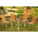 Ver imagem 2 de Kit 4 Cadeiras e Mesa Adaptada 2 Espreguiçadeiras Bona e Mesa + Chaise Meia Lua Trama Original