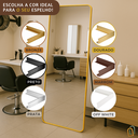 Ver imagem 2 de Espelho Grande Retangular Corpo Inteiro 150 X 60 Cm com Suporte de Chão