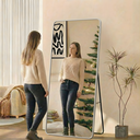 Ver imagem 3 de Espelho Grande Retangular Corpo Inteiro 150 X 60 Cm com Suporte de Chão