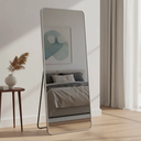 Ver imagem 1 de Espelho Grande Retangular Corpo Inteiro 150 X 60 Cm com Suporte de Chão