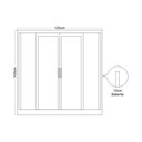 Ver imagem 7 de Janela de Aço Veneziana de Correr 120x150cm 6 Folhas coflx MGM
