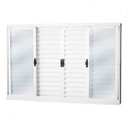 Ver imagem 1 de Janela de Aço Veneziana de Correr 120x150cm 6 Folhas Coflx MGM Branco