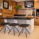 Ver imagem 1 de Kit 2 Cadeiras Aramadas Latorre Preta com Almofada Preta