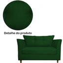 Ver imagem 5 de Sofá Isis 2 Lugares Suede Verde - Vallisa Decor