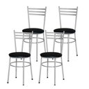 Ver imagem 1 de 4 Cadeiras para Mesa Epoxi Cinza:preto