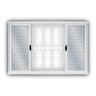 Janela de Aço Veneziana de Correr 100x150cm 6 Folhas Minas Sul MGM - 1