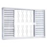 Janela de Aço Veneziana de Correr 120x100cm 6 Folhas Minas Sul MGM - 1