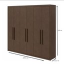 Ver imagem 4 de Guarda-Roupa casal 6 portas Aries- Lopas - IMBUIA CLEAN