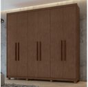 Ver imagem 1 de Guarda-Roupa casal 6 portas Aries- Lopas - IMBUIA CLEAN