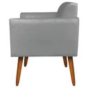 Ver imagem 7 de Poltrona Namoradeira Decorativa Isabella Pés Palito Madeira Suede Grafite - Gran Belo