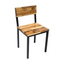Ver imagem 2 de Conjunto Mesa Industrial Tavolo 1,20m com 4 Cadeiras Industrial Amadeirado