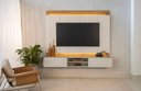 Ver imagem 1 de Painel Home Zurique Tauari/off White Brilho