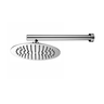 Ducha Chuveiro Redonda Slim Metal Inox Luxo Com Braço 40cm - 1