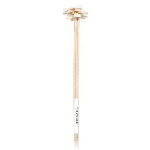 Varetas Difusoras Dia a Dia 25cm Rattan Tulipa Aberta C/ 8 Natural Acqua Aroma