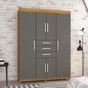 Ver imagem 1 de Guarda Roupa 6 Portas Capitiva Nature Alasca