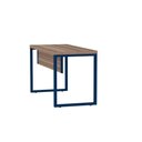 Ver imagem 6 de Mesa Escritório 1500x700x750mm M150-70pe40tub Walnut-azul Delrei