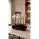 Ver imagem 1 de Vaso Vidro Preto Decoração Flores Luxo