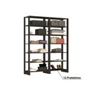 Ver imagem 3 de Estante Closet Yes 160cm com 12 Prateleiras - Grafite