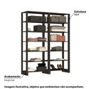 Ver imagem 2 de Estante Closet Yes 160cm com 12 Prateleiras - Grafite