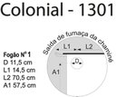 Ver imagem 3 de Fogão Colonial N°1 Vitrocerâmica Preto Moldura Direito Antonow