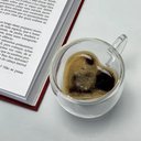 Ver imagem 5 de Cj 2 Xícaras Para Café Expresso Dupla Parede De Vidro 80Ml