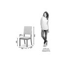 Ver imagem 5 de Conjunto: Mesa de Cozinha Vértice C/ Tampo Reto Madeirado C/ Vidro 120x80cm e 4 Cadeiras Milla