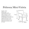 Mini Poltrona Cadeira Infantil Para Criança Decorativa Vitória Corano Amarelo para Recepção Sala de - 3
