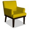 Mini Poltrona Cadeira Infantil Para Criança Decorativa Vitória Corano Amarelo para Recepção Sala de - 2