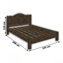 Ver imagem 3 de Cama Casal Siena 100% Mdf com Sarrafo em Madeira Carmolar Nogal