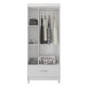 Guarda Roupa Solteiro 3 Portas e 1 Gaveta Realeza Branco - 3