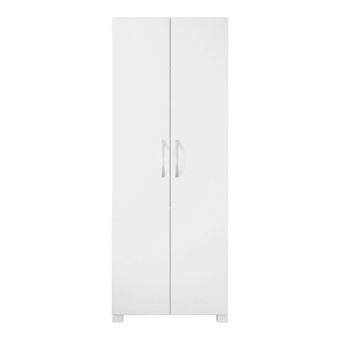 Armário Multiuso Nt 4015 - 2 Portas Prateleiras Suporte P/ Vassouras - Notável Móveis