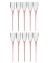 Ver imagem 1 de Kit 10 Taças Beach 210ml Rosa Bebê Boccatti Espumante Praia