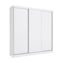 Ver imagem 2 de Guarda-roupa Casal Kappesberg 3 Portas Reversiveis de Correr 2 Cabideiros Branco